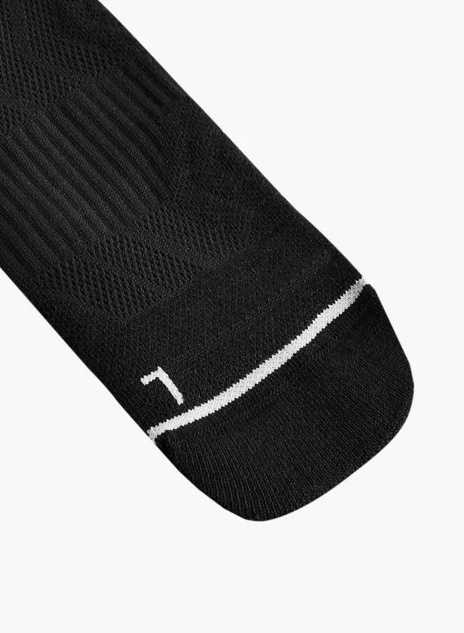 Kappa BLACK Men Sports Socks Ankle Length - Set Of 3 for Men | Best Price UAE